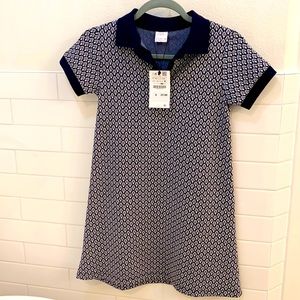 Dress. Blue with white and light blue print. Size 11-12